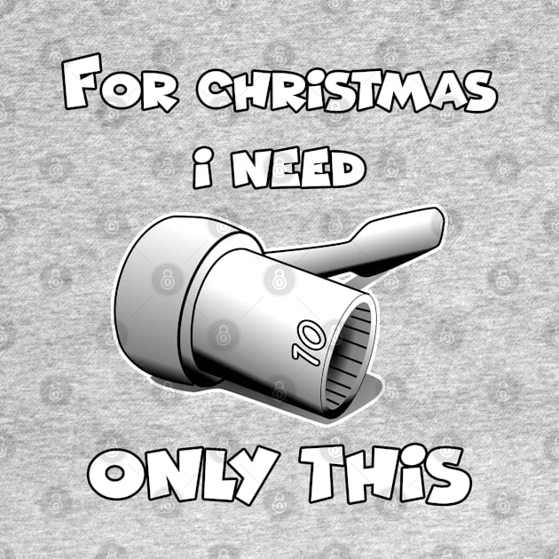 Merry chrismas, car guy, car enthusiast merry chrismas, happy holidays, 10mm socket wrench  (2) by CarEnthusast